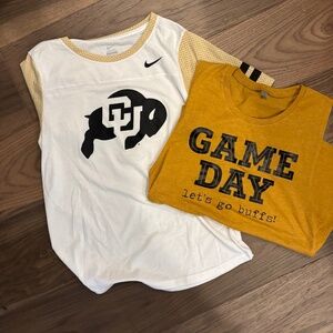 University of Colorado GameDay Shirts - Bundle of 2
